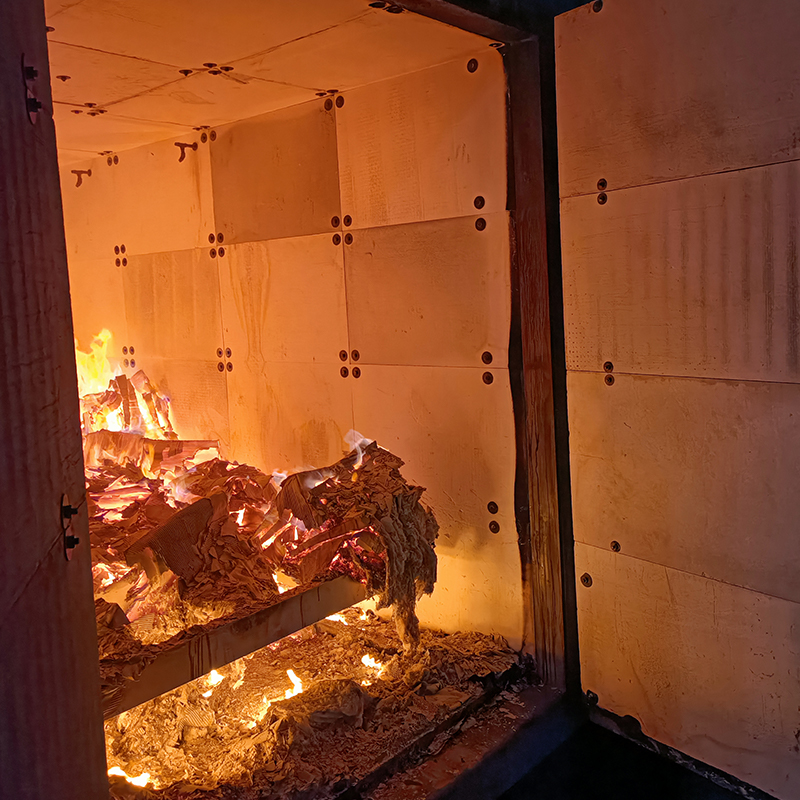 Pyrolysis Furnace at Cleaning Booth
