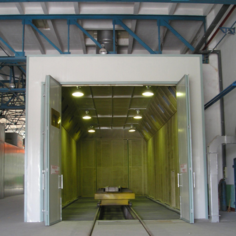 Sanding Room at Automatic Shot Blasting Machine