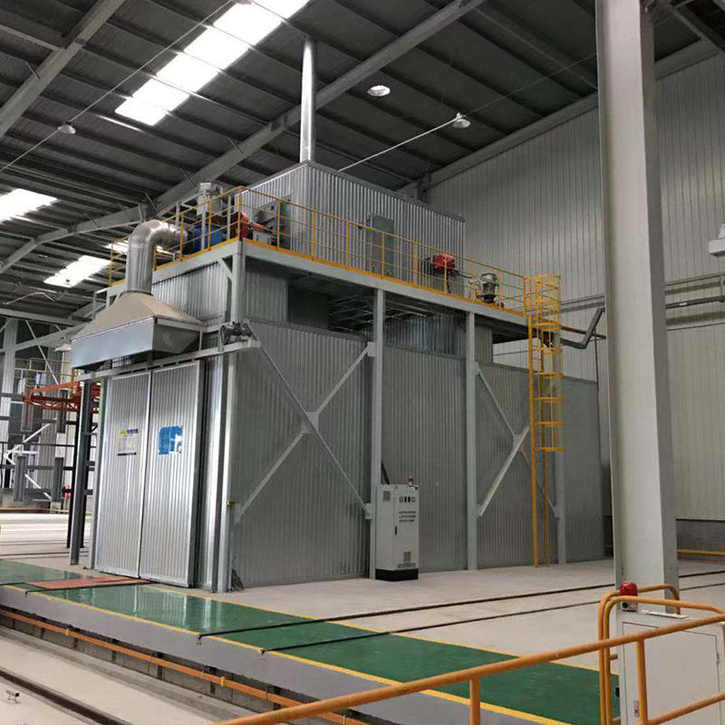 Sanding Room at Automatic Shot Blasting Machine